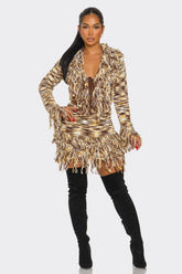 Adel Fringe Set Brown Multi