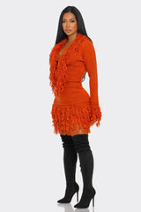 Eden Fringe Set Rust