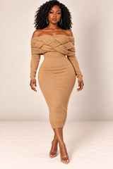 Myra Knit Dress Caramel