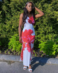 Melody Red Rose Dress - Rehabcouture