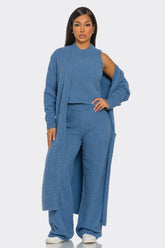 Chalet Knit Set Blue