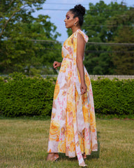 Hailey Floral Dress Yellow