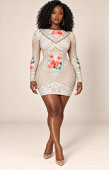 Amari Rhinestone Mini Dress