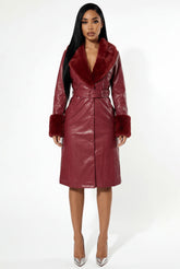 Nouveau Coat Maroon