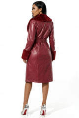 Nouveau Coat Maroon