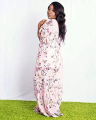 Amy Floral Dress || Pink