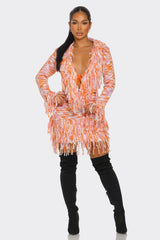 Adel Fringe Set Orange Multi