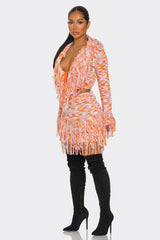 Adel Fringe Set Orange Multi