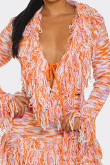 Adel Fringe Set Orange Multi