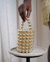 Beaded Bag Gold