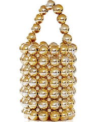 Beaded Bag Gold