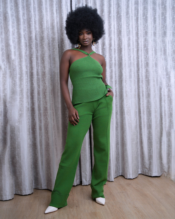 Becca Knit Pant Set || Green