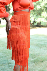 Cha Cha Fringe Skirt - Rehabcouture