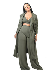 Plus Heather || 3Piece Pant Set - Rehabcouture