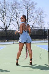 Dolly Denim Romper - Rehabcouture