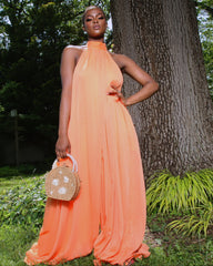 Heavenly Jumpsuit || Orange - Rehabcouture