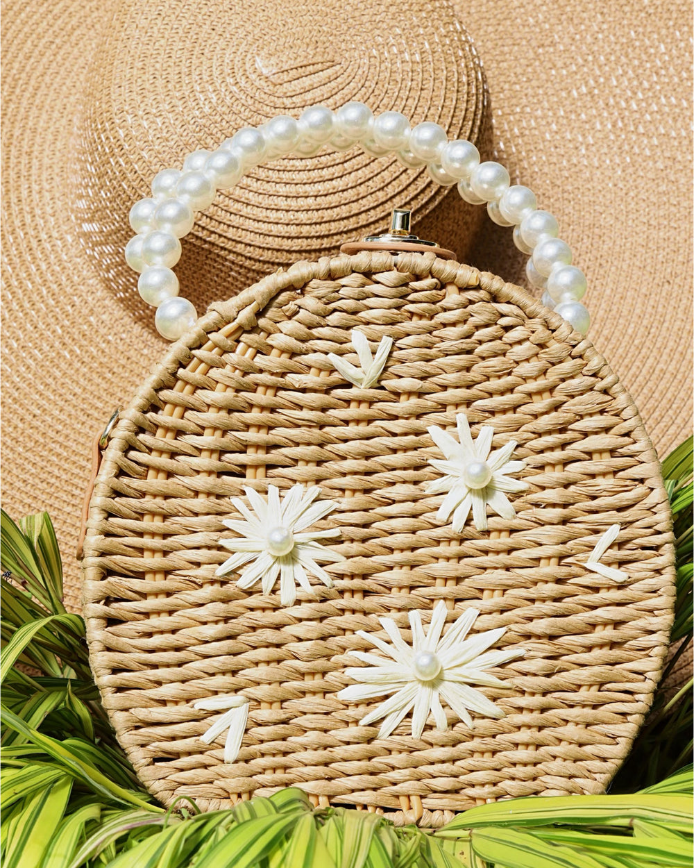Pearl Straw Clutch - Rehabcouture