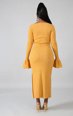 Knit Me Up Split Dress - Rehabcouture