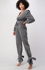 The Trendsetter Denim Jumpsuit - Rehabcouture