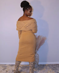 Myra Knit Dress Caramel