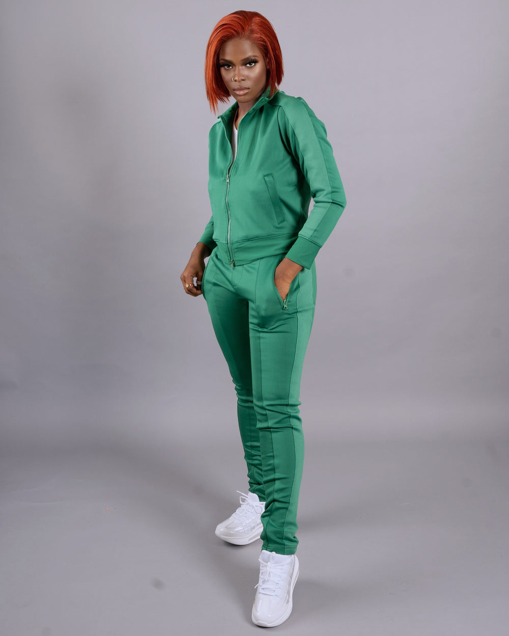 On The Go Pant Set || Hunter Green - Rehabcouture