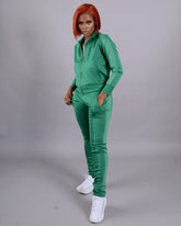 On The Go Pant Set || Hunter Green - Rehabcouture