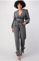 The Trendsetter Denim Jumpsuit - Rehabcouture