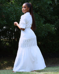 Nadia Maxi Dress || White - Rehabcouture