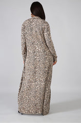 Leopard Jumpsuit Cardigan Set - Rehabcouture
