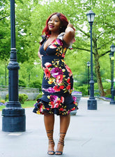 Ericka Floral Dress - Rehabcouture