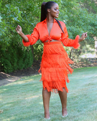 Cha Cha Fringe Skirt - Rehabcouture