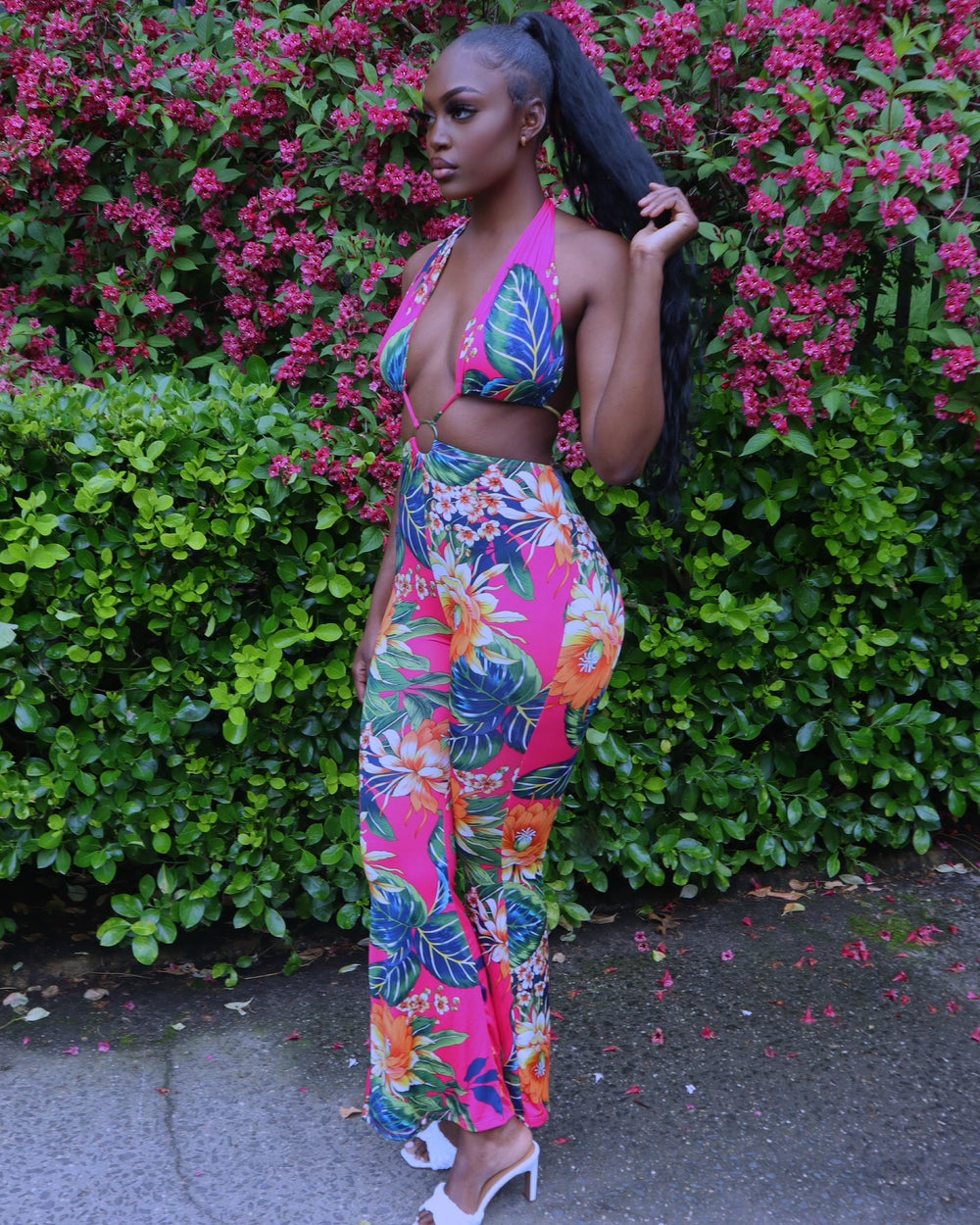Megan Floral Jumpsuit - Rehabcouture