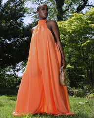 Heavenly Jumpsuit || Orange - Rehabcouture