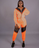 Heather Pant Set || Neon Orange - Rehabcouture
