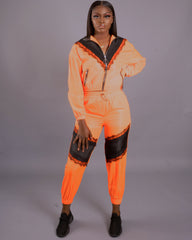 Heather Pant Set || Neon Orange - Rehabcouture
