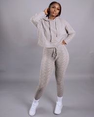 Ayisha Pant Set || Heather Grey - Rehabcouture