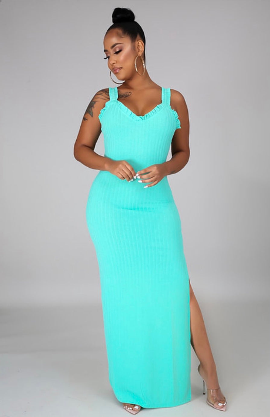 Alexa Ribbed Dress - Rehabcouture