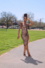 Shonda Leopard Dress - Rehabcouture