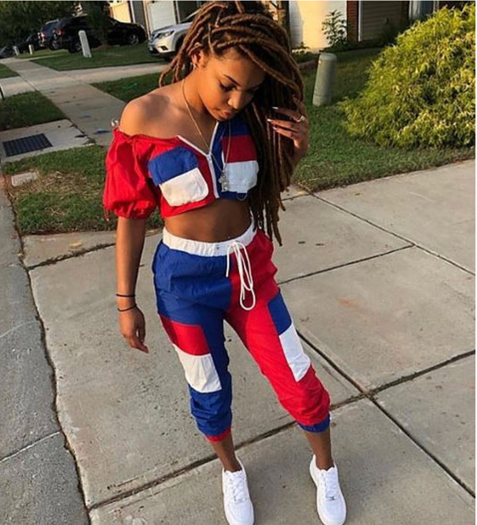 Chasing Lights Color Block Set - Rehabcouture