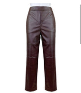 Sophia PU Cropped Pants - Rehabcouture