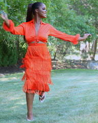 Cha Cha Fringe Skirt - Rehabcouture