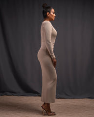 Lusine Knit Dress Nude