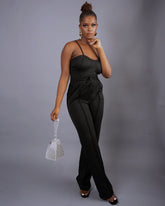 Luxury Babe Pant Set || Black - Rehabcouture