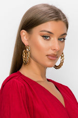 Twisted Hoop Earrings - Rehabcouture