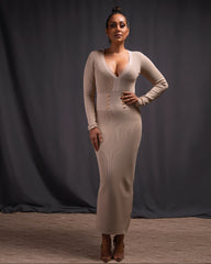 Lusine Knit Dress Nude
