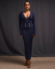 Lusine Knit Dress Blue