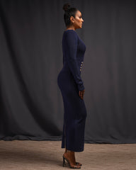 Lusine Knit Dress Blue