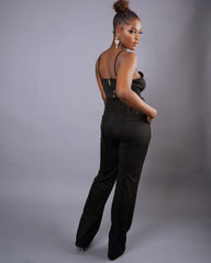 Luxury Babe Pant Set || Black - Rehabcouture