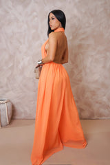 Heavenly Jumpsuit || Orange
