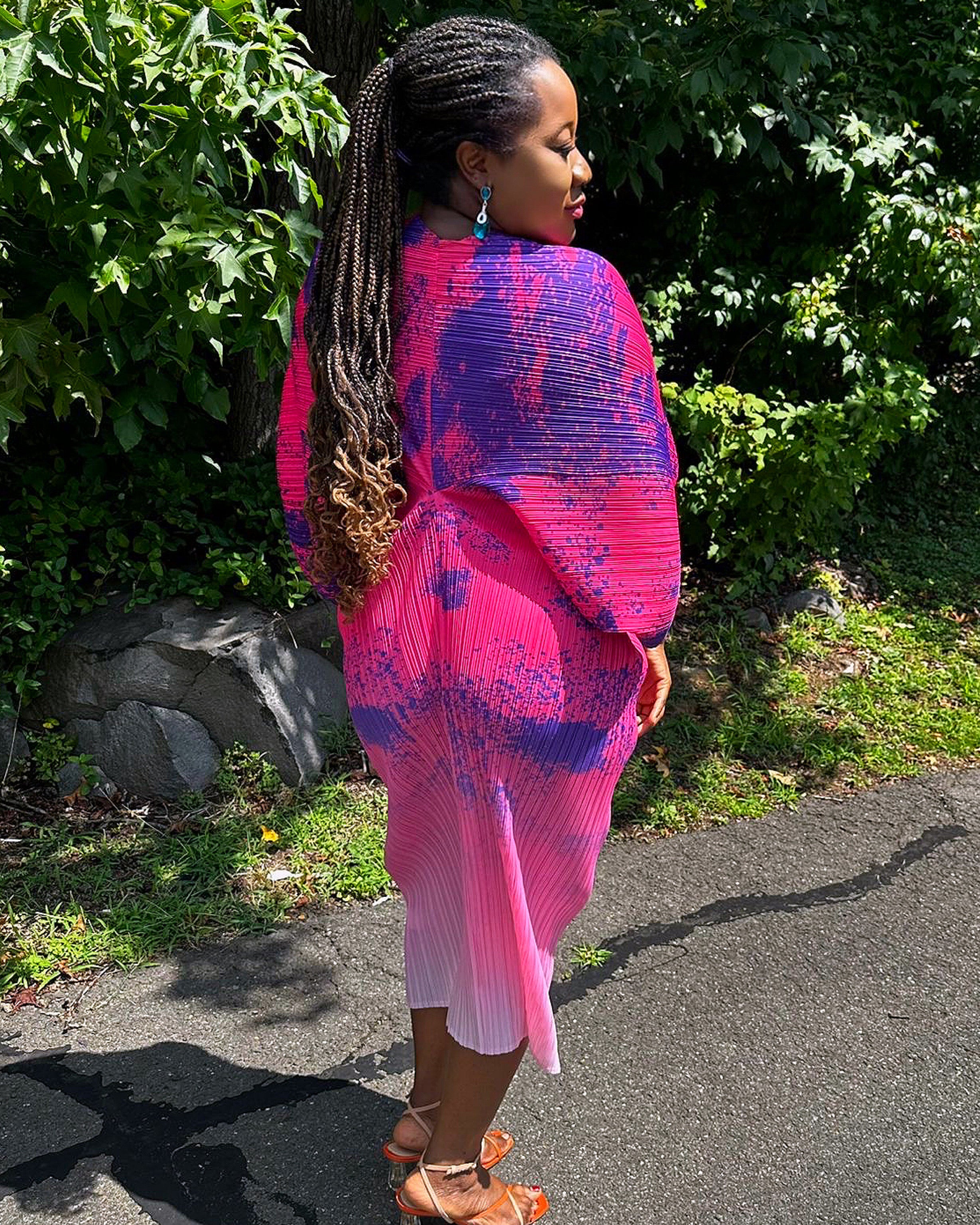 Zina Print Dress